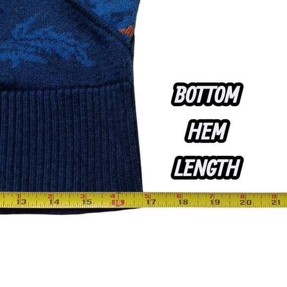 Sundance Galaxy Delight Surplice Sweater S Blue Merino Wool Blend Faux Wrap - Picture 8 of 8